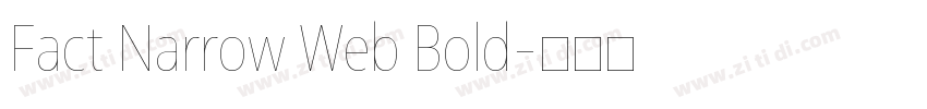 Fact Narrow Web Bold字体转换